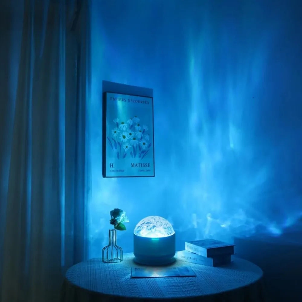 Projector Lamp – 7 Color Starry Ocean Wave Night Light