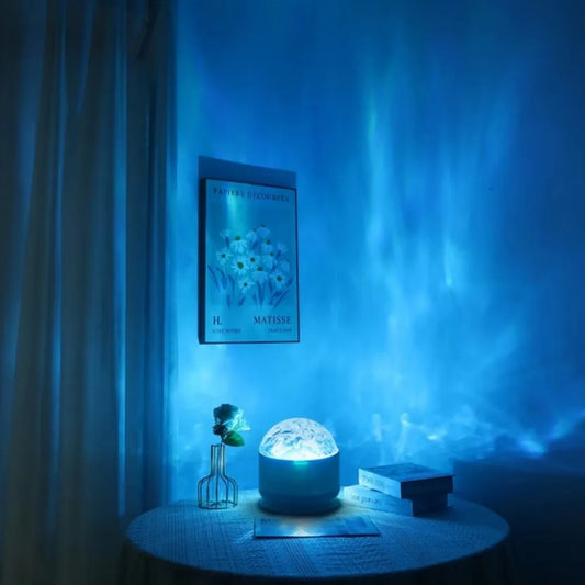 Projector Lamp – 7 Color Starry Ocean Wave Night Light