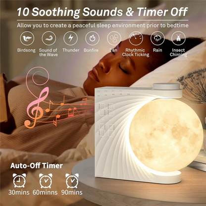 G6 Sunrise Alarm Clock with Moon Light & White Noise